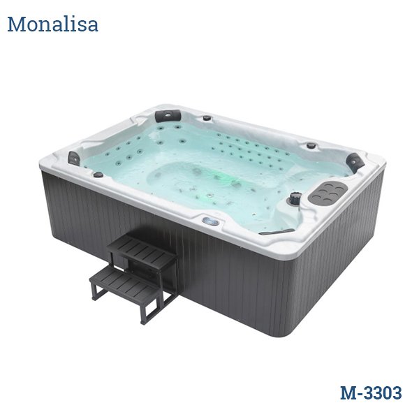 Bồn spa Monalisa M-3303 Flagship 125 jets khổng lồ 3200mm dành cho biệt thự resort