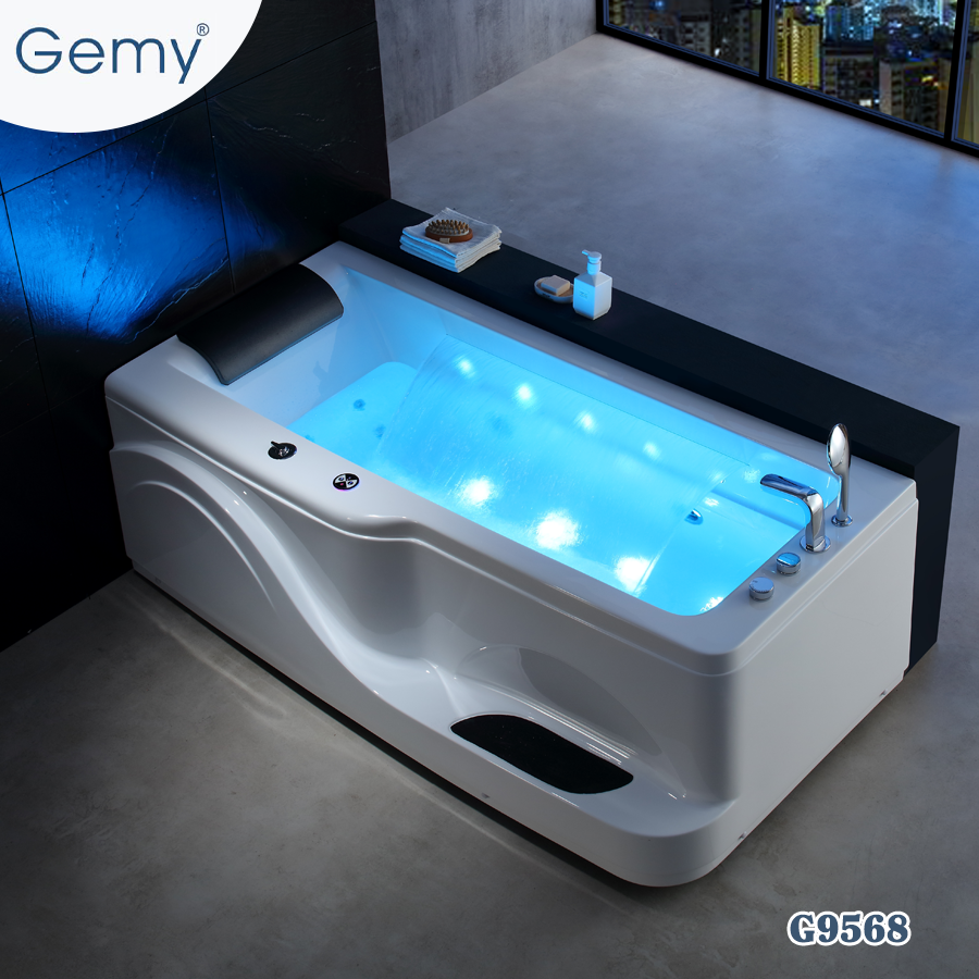 Bồn tắm massage thiết kế bậc thang GEMY G9568