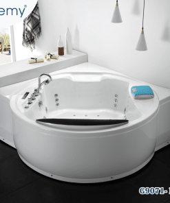 Bồn Tắm Massage Góc Vuông Lòng Tròn GEMY G9071-II