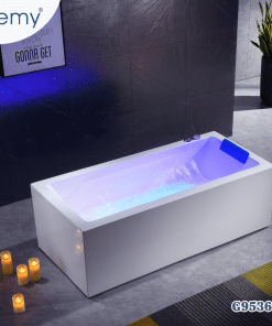 Bồn Tắm Massage 2 Thác Nước LED GEMY G9536 | AuraLux
