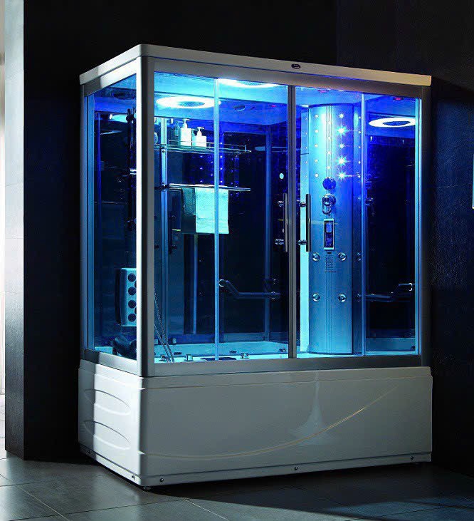 Cabin xông hơi ngọc trai đa năng GEMY FS-8825 1700x900mm