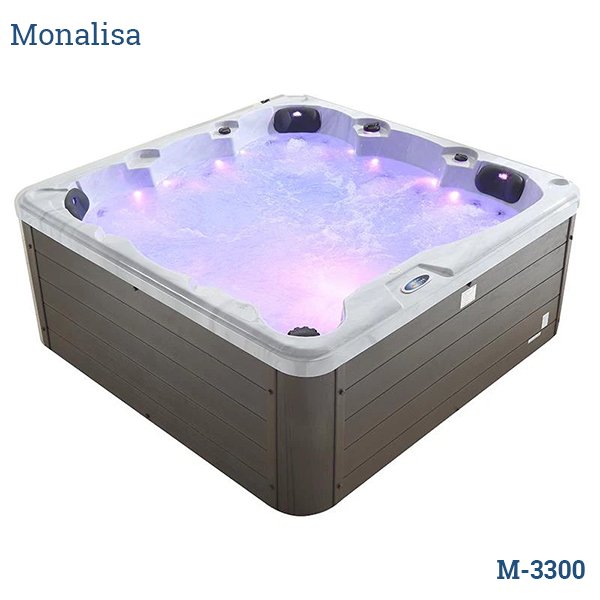 Bồn tắm spa Monalisa màu xám vân đá M-3300