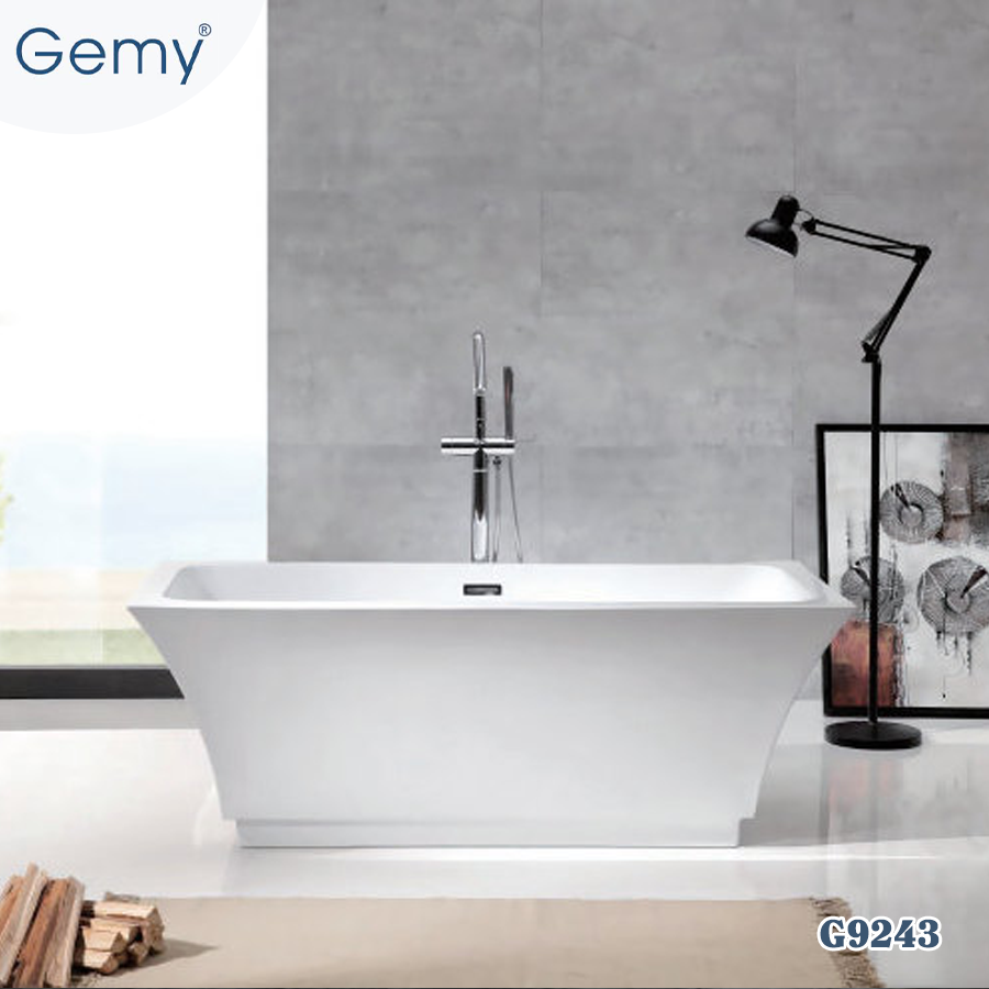 Bồn tắm ngâm đường cong quyến rũ GEMY G9243 chiều cao 600mm