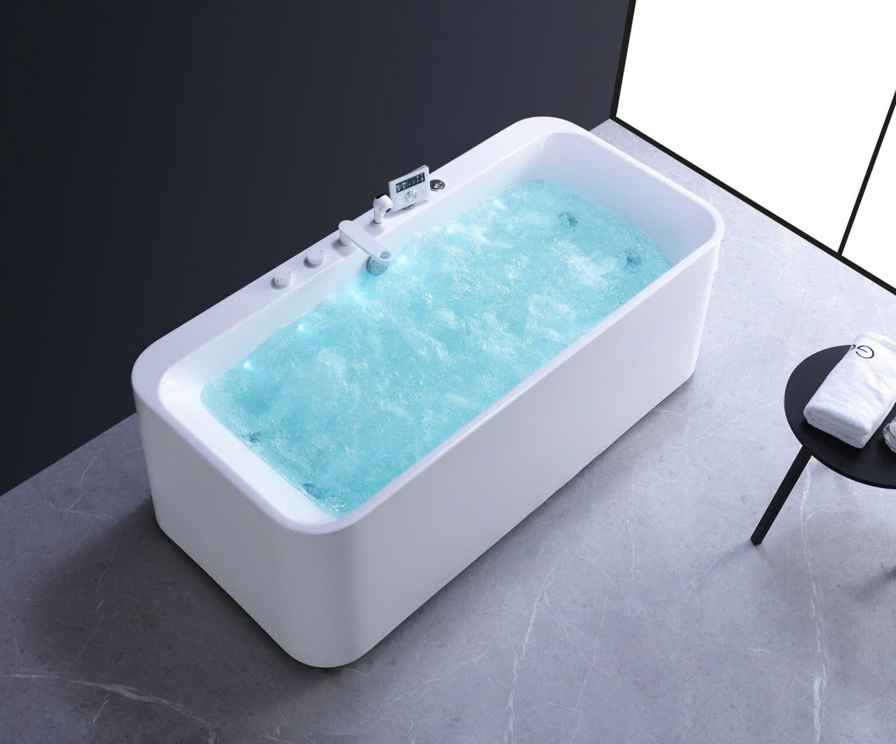 Bồn tắm massage Gemy G9586 Acrylic 3 kích thước 4 yếm độc lập