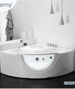 Bồn Tắm Massage Góc Yếm Kính CL GEMY G9097 | AuraLux