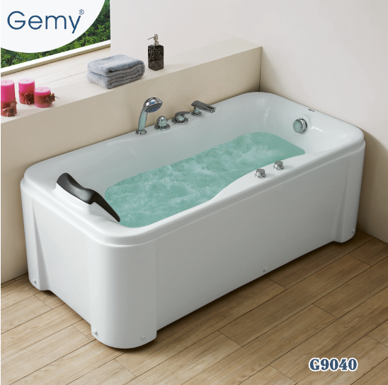 Bồn tắm massage chữ nhật 7 mắt sục GEMY G9040