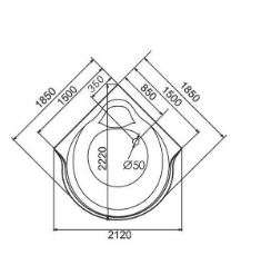 Phối cảnh thực tế bồn tắm gemy g9088