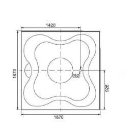 Phối cảnh thực tế bồn tắm gemy g9089