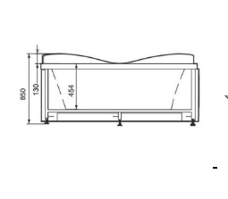 Chi tiết lòng bồn tắm vuông