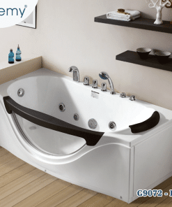 Bồn Tắm Massage Góc Lòng Tròn Kính CL GEMY G9072-II | AuraLux
