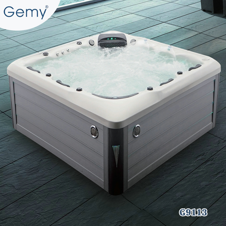 Bồn spa vuông cỡ lớn ngoài trời GEMY G9113