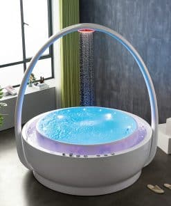 Bồn Tắm Massage Tròn Vòm Mưa Đầu Vòi GEMY G9267-III | AuraLux