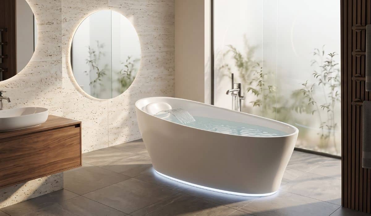 Bồn tắm massage GemyStar GS-2064 có bảng điều khiển cảm ứng